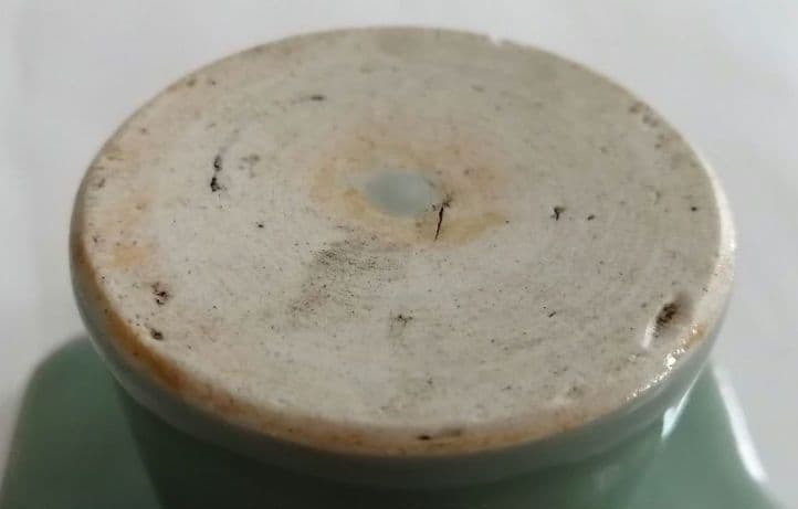 古伊万里　青磁盃台