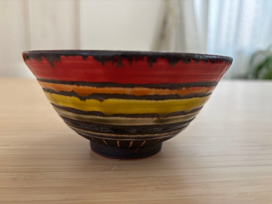 アカマシバル製陶所 虹架かる ４寸マカイ カップ&ソーサー 3点セット 新品