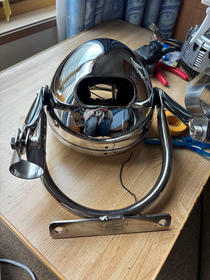 gb250 ロッカーズ風　ヘッドライトステー　ヘッドライト同封