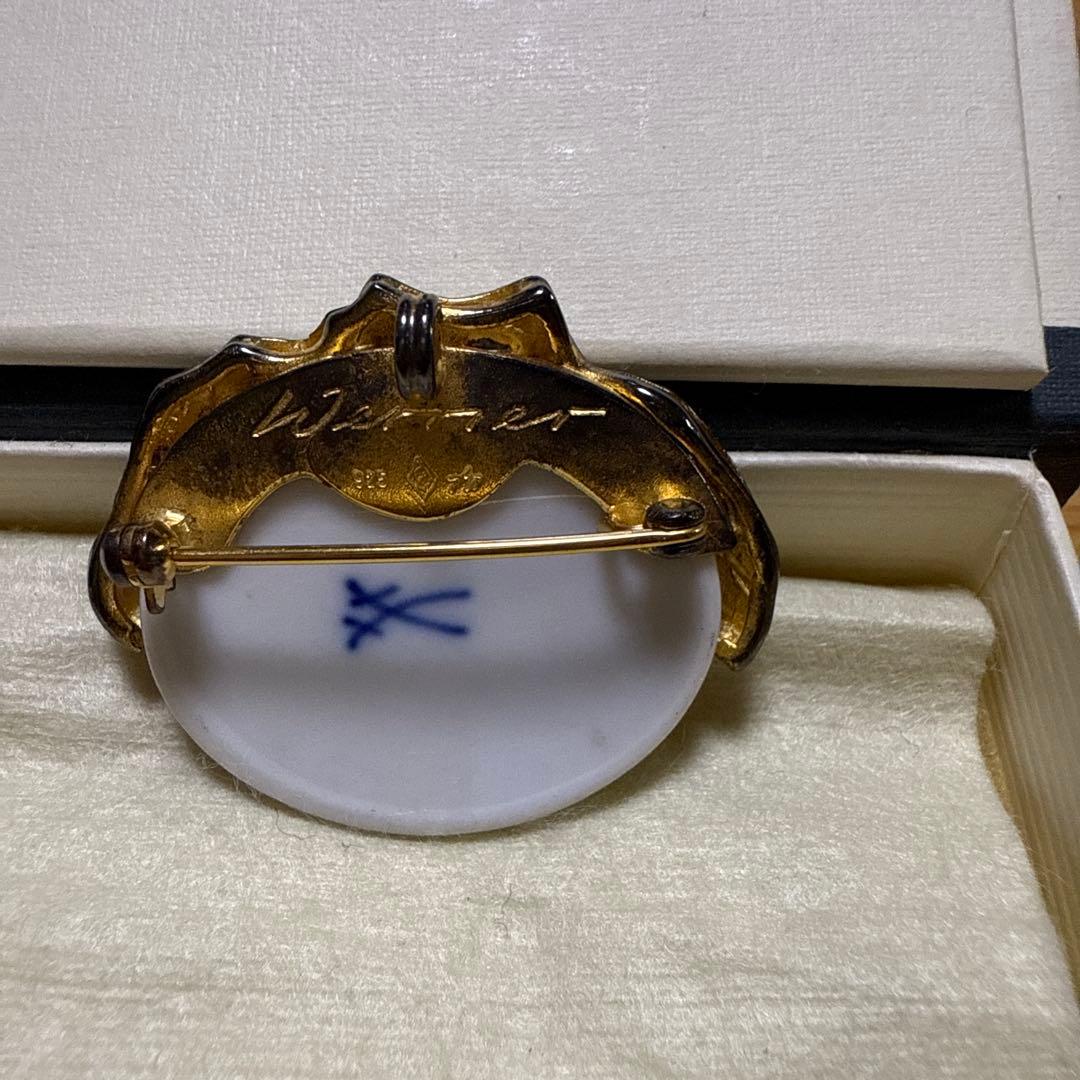 マイセン　ブローチ