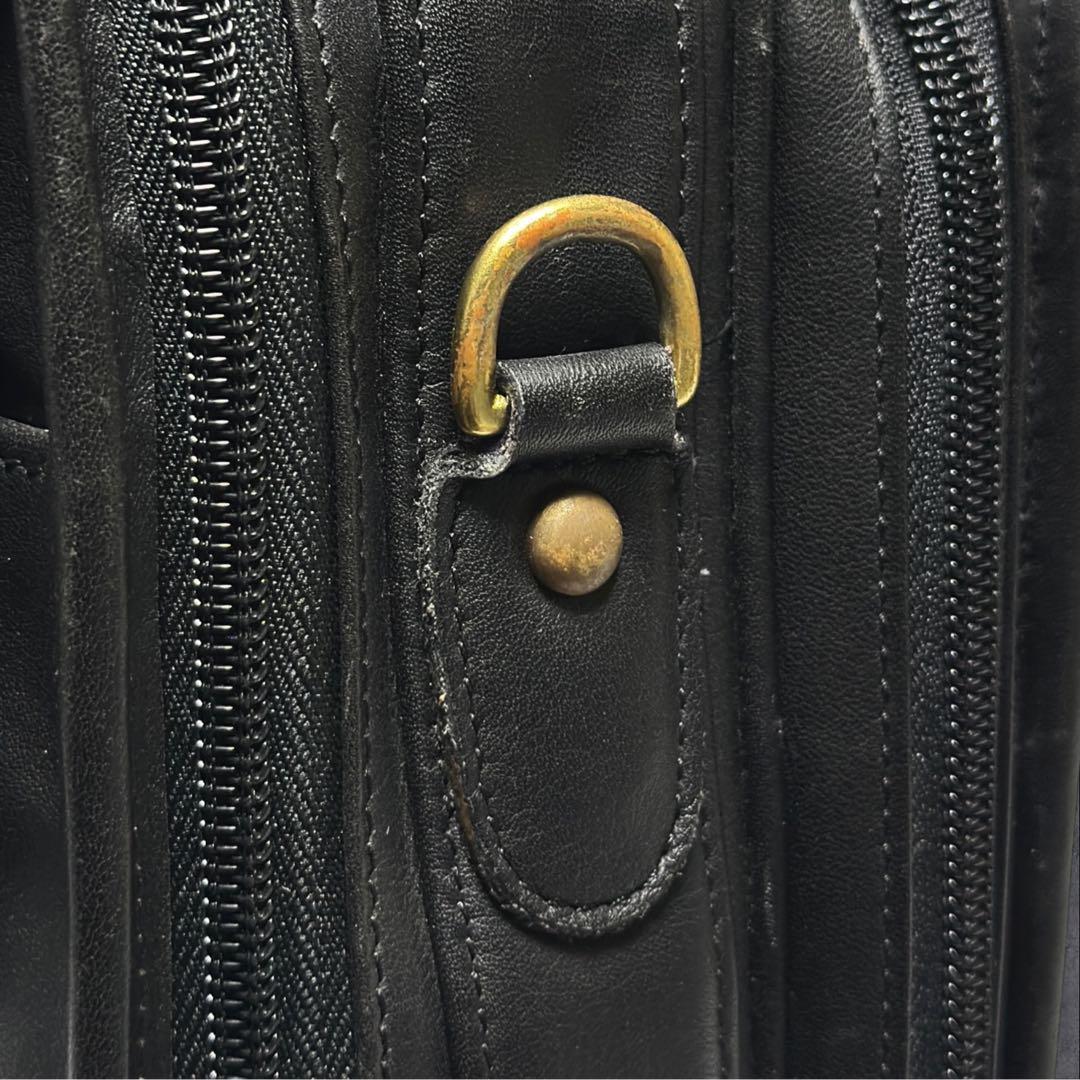 C622/コーチ COACH ビジネスバッグ ブリーフケース 黒 レザー