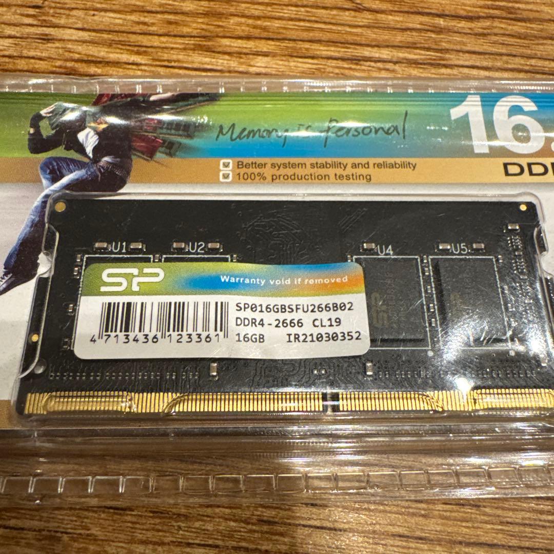 SP 16GB DDR4 2666 メモリ　ノートPC用　シリコンパワー