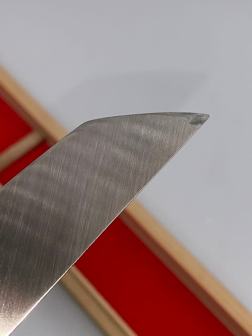 新品　池田辰夫「堺一文字忠國 本焼 柳刃包丁（無銘・鏡面仕上げ）