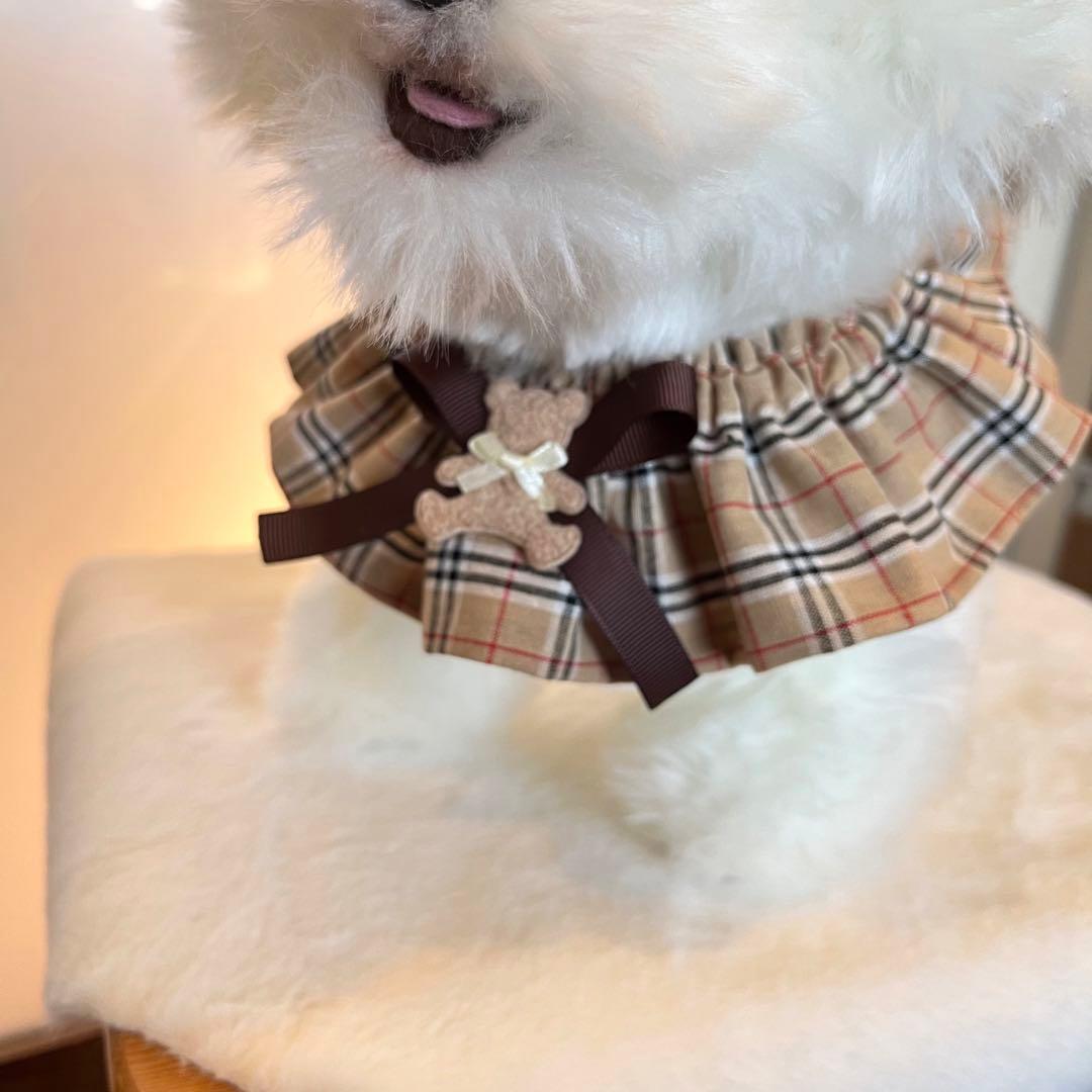 761.わんこビブ　スタイ　つけ襟　ハンドメイド　犬服