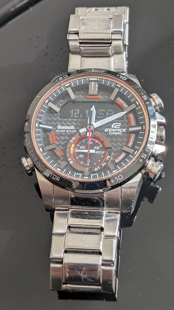 EDIFICE Bluetooth ソーラー 腕時計 ECB-800