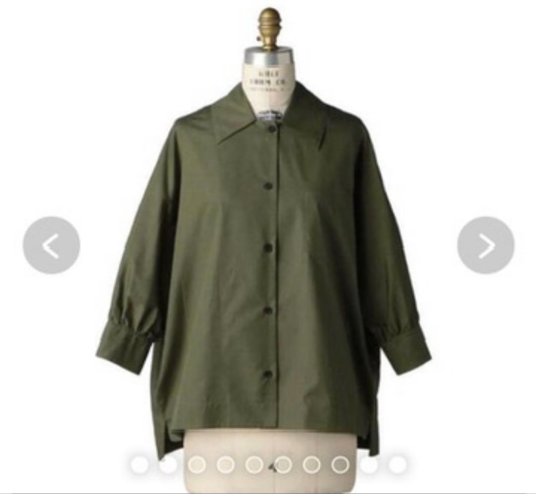 MARNI オリーブグリーン ボタンアップシャツ