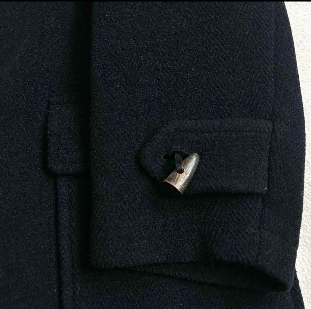 【美品】バーバリーズ 表記L ダッフルコート ムーアブルック ネイビー