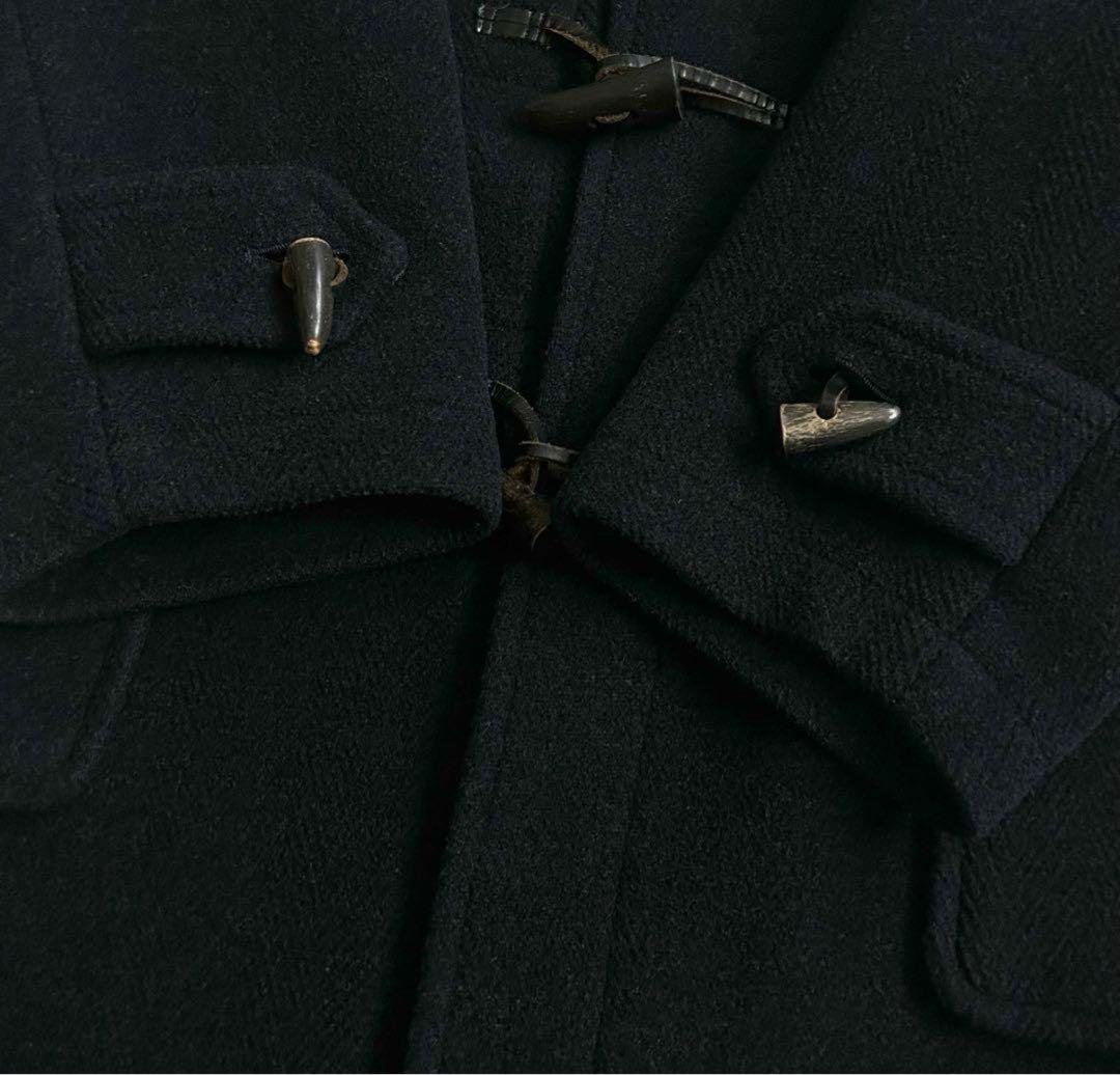 【美品】バーバリーズ 表記L ダッフルコート ムーアブルック ネイビー