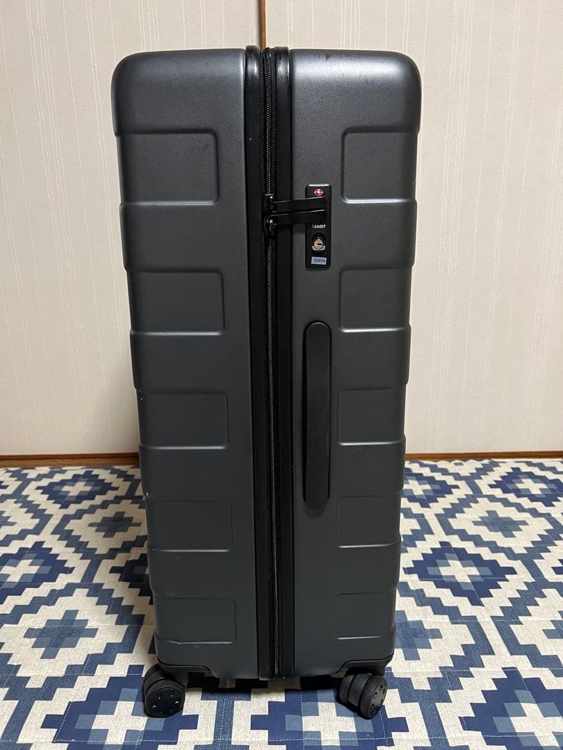 【値下げ】無印良品　バーを自由に調節できるキャリーケース（１０５Ｌ）ダークグレー