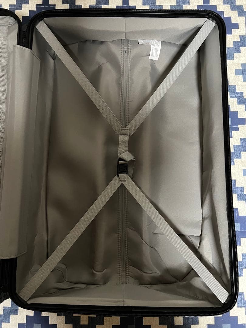 【値下げ】無印良品　バーを自由に調節できるキャリーケース（１０５Ｌ）ダークグレー