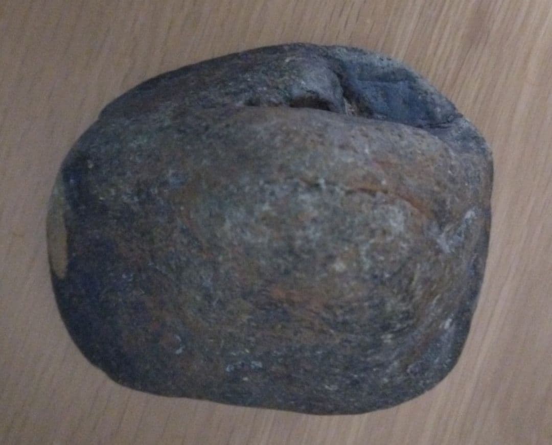 【鑑賞用自然石(風速)】自然石(只見川) 台座付き