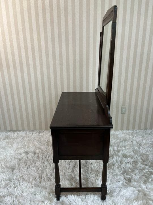 アンティーク　鏡台　彫刻　取っ手　アジアンテイスト　ヴィンテージ