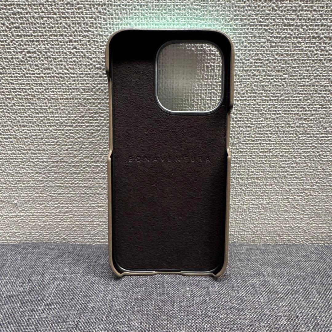 Bonaventura ミント レザー iPhone15Proケース