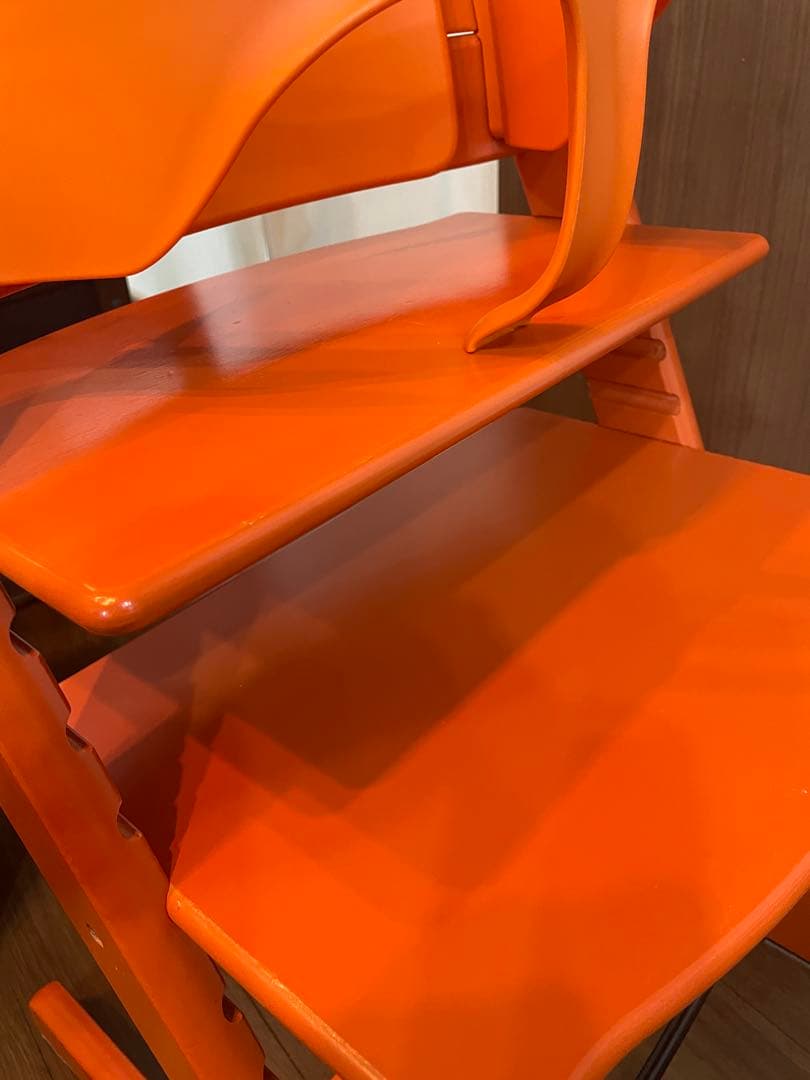 STOKKE　トリップトラップ　ベビーセット付き オレンジ
