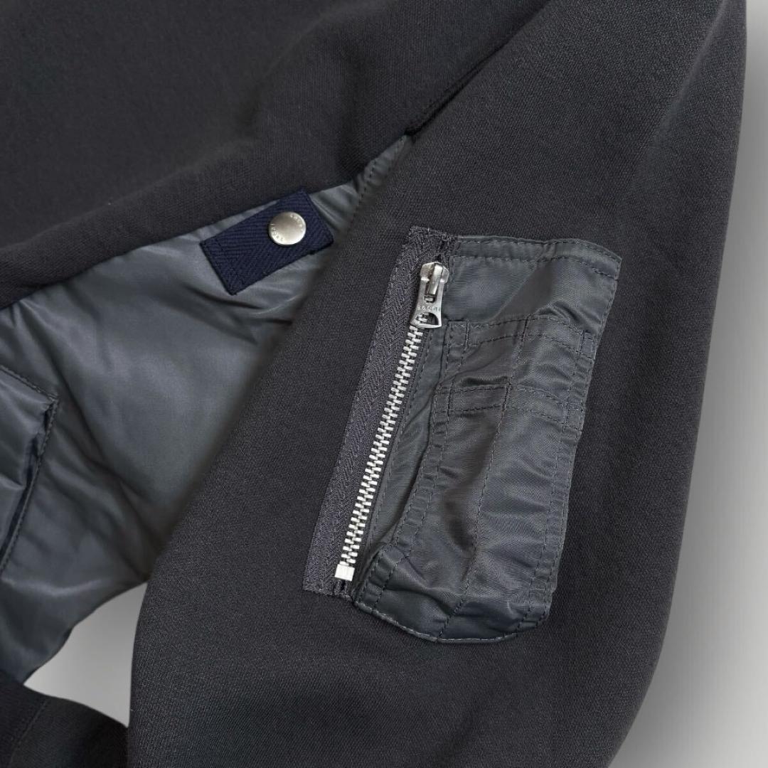 [タグ付 未使用品] sacai ドッキング スウェット グレー