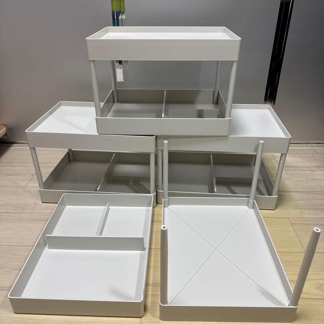 【無印良品】ABS樹脂 脚付トレー（4つセット）