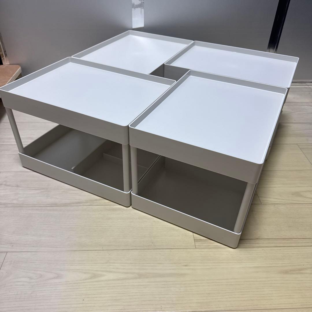 【無印良品】ABS樹脂 脚付トレー（4つセット）
