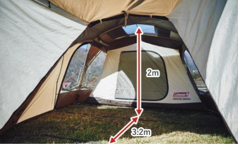 テント　4Sワイド2ルームカーブ　コールマン　キャンプ　タープ