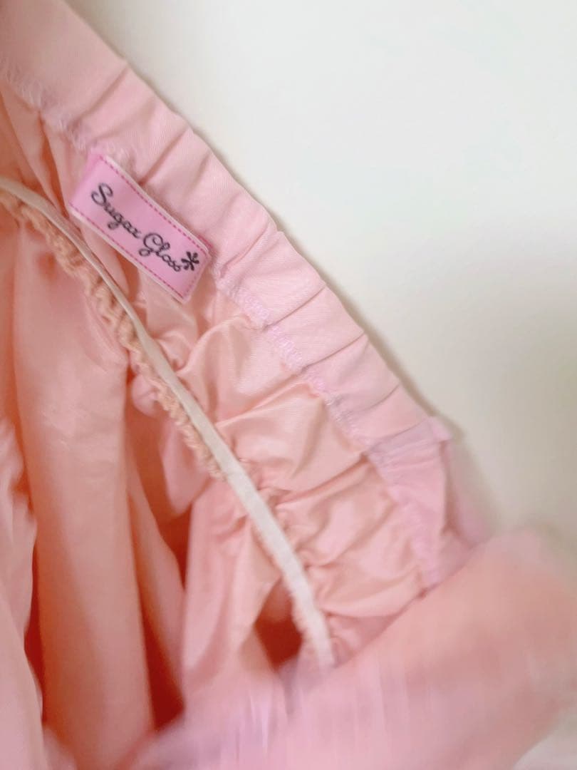 希少 MA*RS ピンクのリボン付き姫系キャミソール