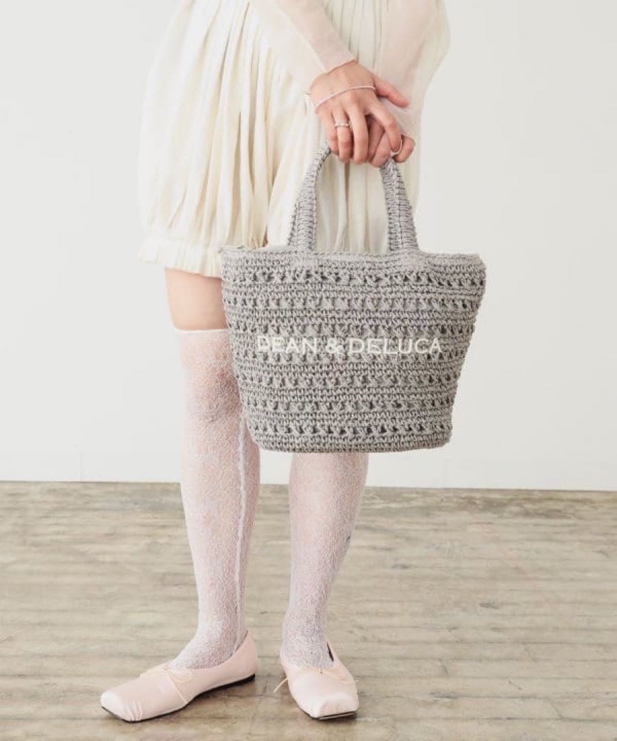 DEAN&DELUCA BEAMS COUTURE クロッシェバスケットバッグ