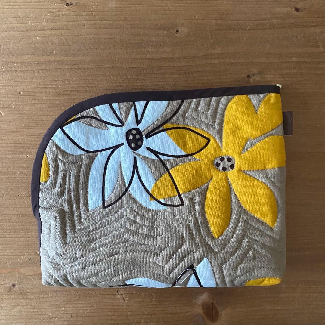 ハワイアンキルト◆トートバッグ&ポーチ２点セット◆ティアレ◆ミシンキルト