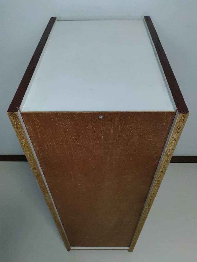 昭和レトロ 古家具 木製棚 引き出し付き 書類入れ カルテケース