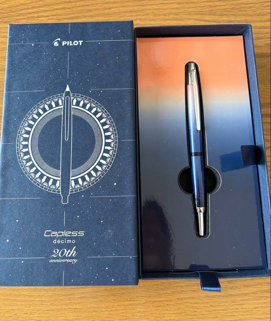 PILOT パイロット 万年筆 キャップレスデシモ 20th限定モデル 字幅F