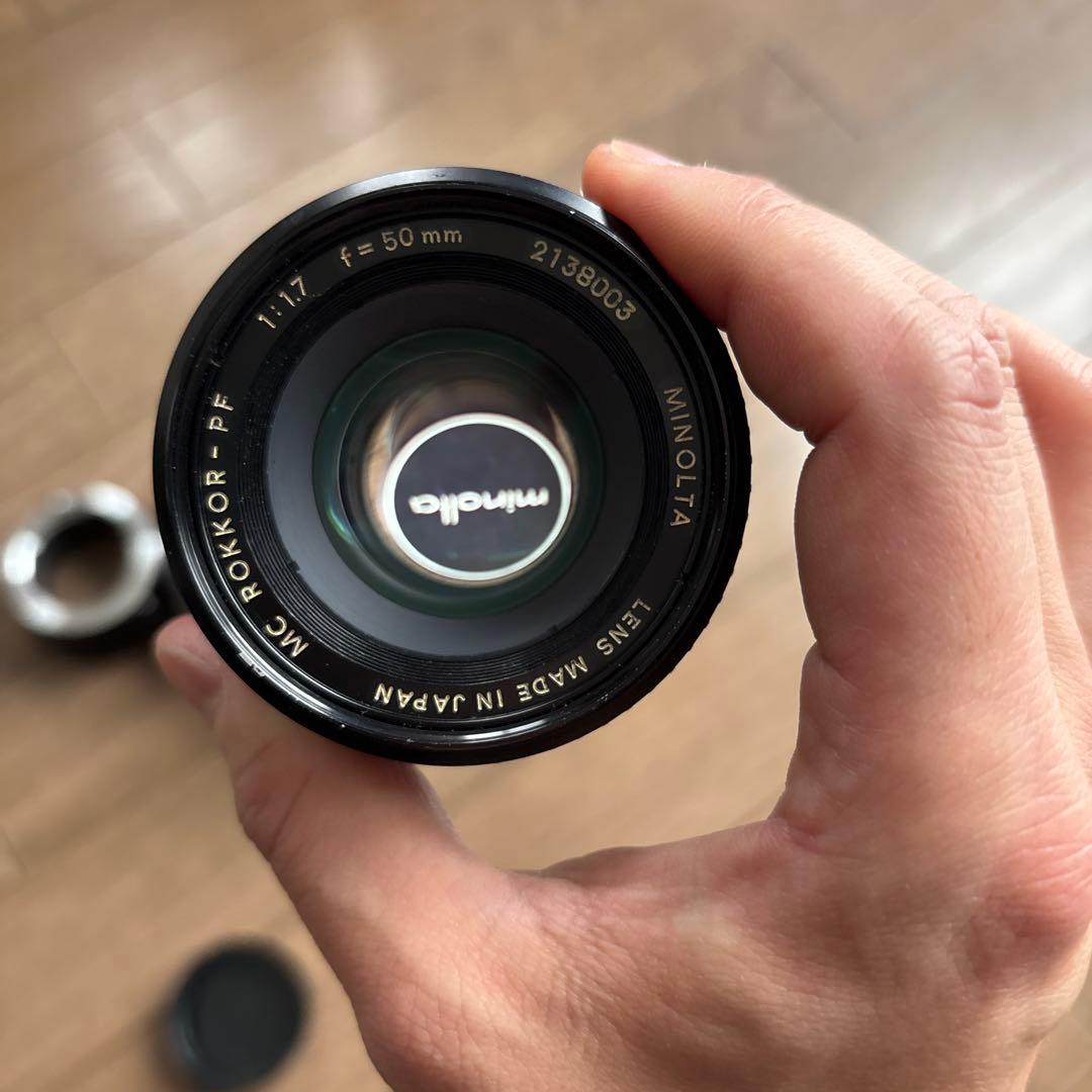 レンズ(単焦点) minolta mcrokkor50mmf/1.7 auto135mmf/2.8