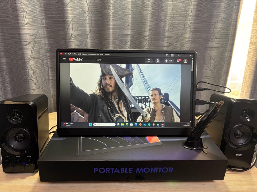 15.6インチモバイルモニター 本体　サンワスピーカー　ペン型マウス まとめ売