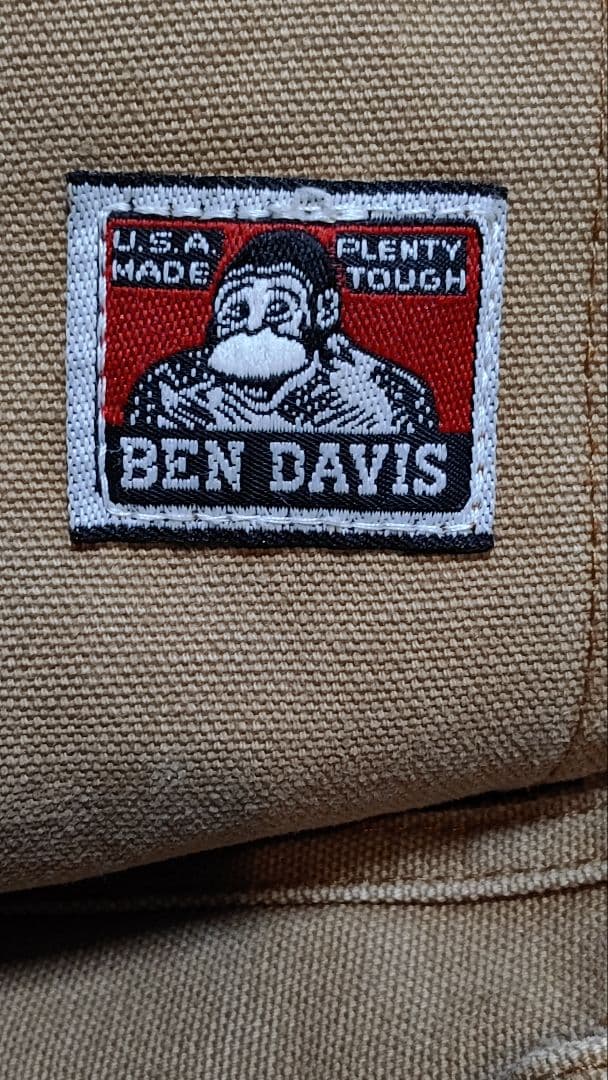 オーバーオール　ダブルニーカンガルーエプロン付き