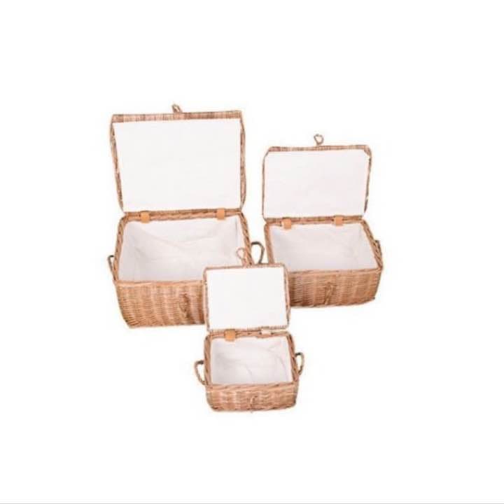 新品！収納★カゴ★バスケット★ナチュラル★雑貨★3個セット★オシャレ