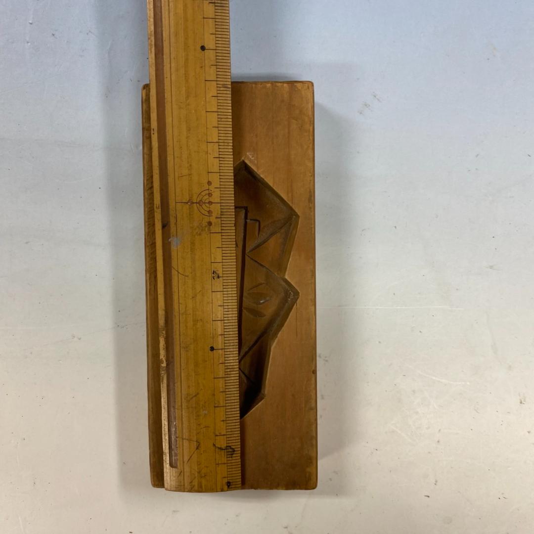 明治～昭和初期製作の和菓子木型　「鶴」「たけのこ」「熨斗」3種セット