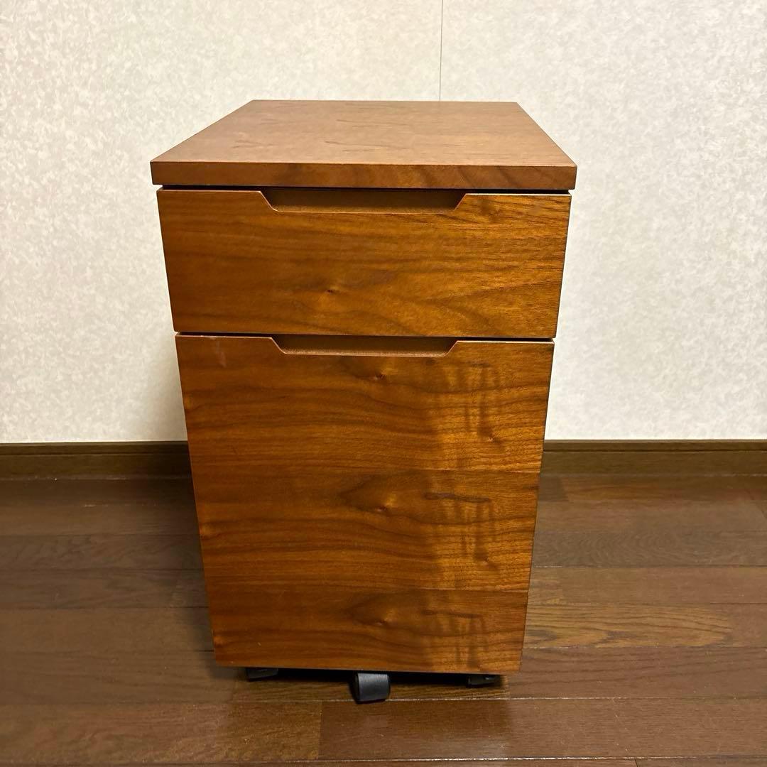 【良品】あずま工芸 デスクワゴン ウォールナット