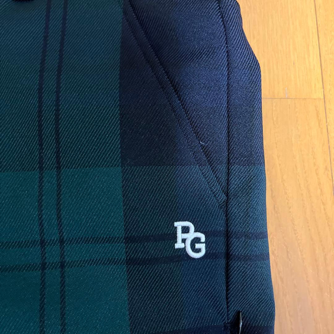 PEARLY GATES チェック柄パンツ ダークグリーン/ネイビー