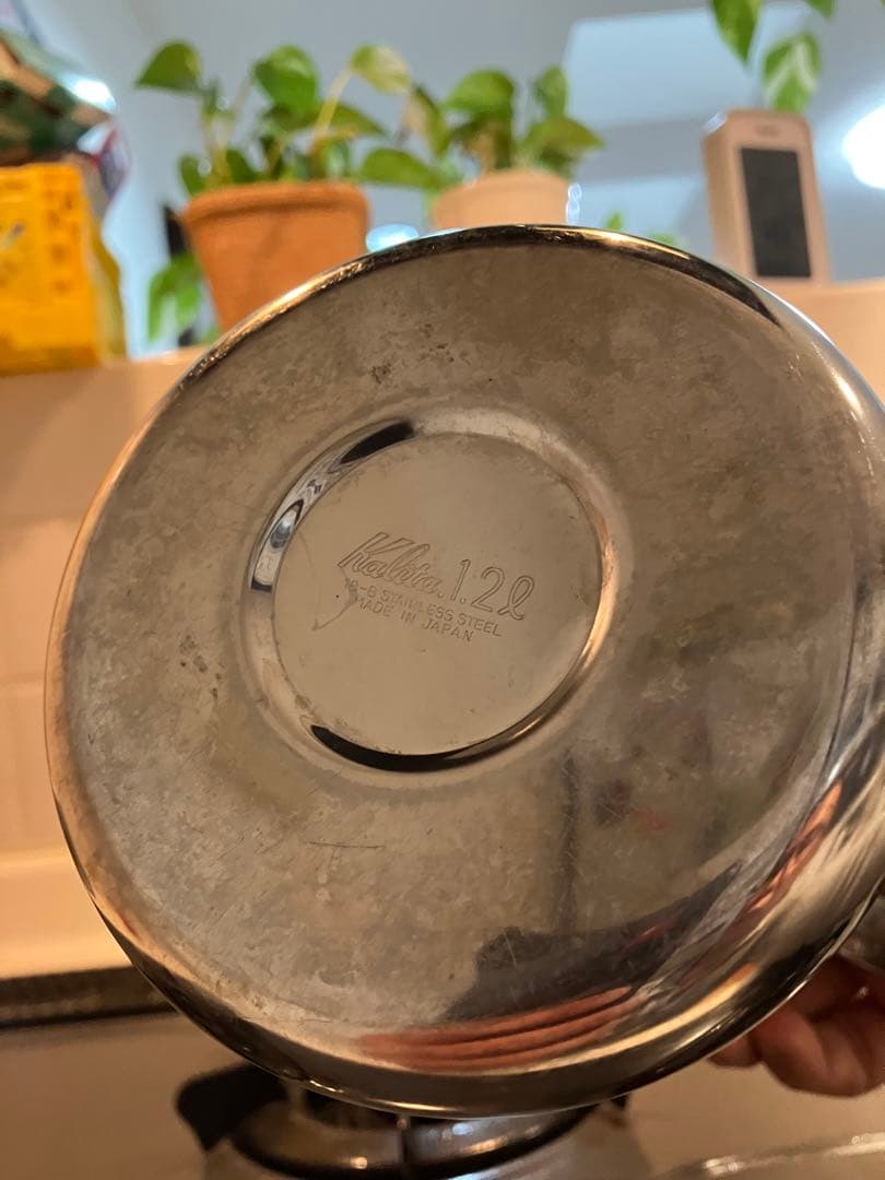 【珍品】カリタ Kalita コーヒーポット ステンレス製 細口 1.2L