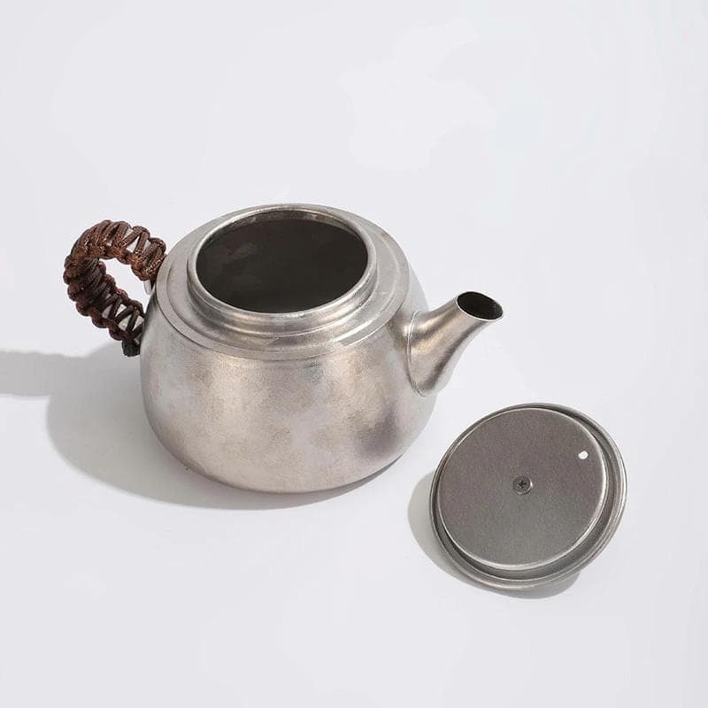 純Ti 急須 小 ティーポット お茶ポット 350mlI 軽量 IH オール熱源