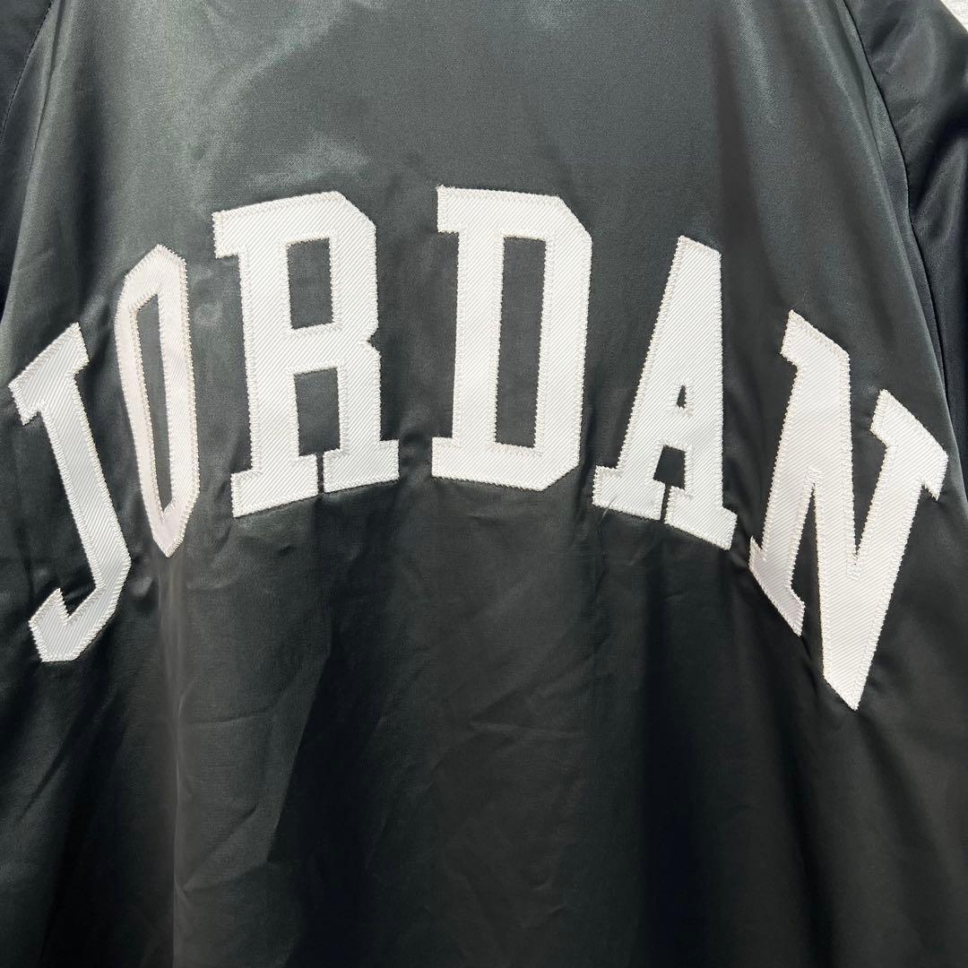 【カッズー】ナイキ ジョーダン✨️サテンジャケット　スタジャン　刺繍ロゴ