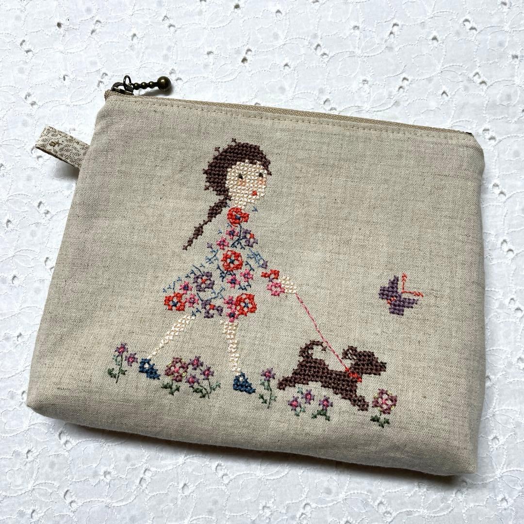 クロスステッチ 完成品 トートバッグ サモイロフ くらはしれい オーダー72