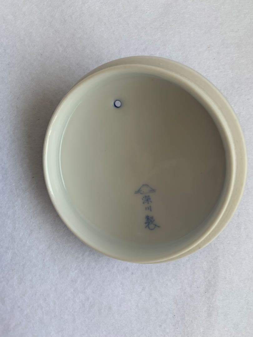 宮内庁御用達 深川製磁 富士型急須茶器「泉」 瑠璃色 湯呑5客セット 有田焼