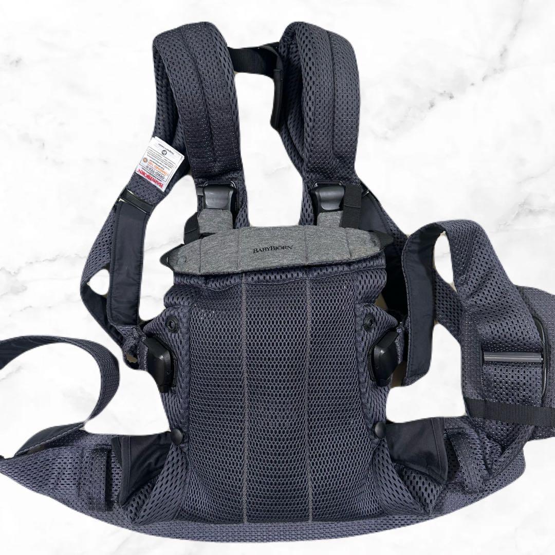 極美品 ベビービョルン ハーモニー 抱っこ紐 ネイビー 腰パット 最上モデル