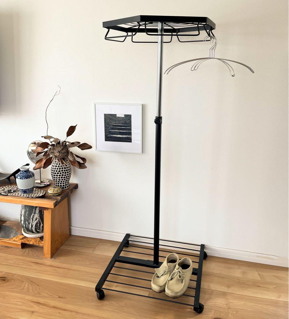 【ヴィンテージ】回転式　ミッドセンチュリー　サークルラック　店舗什器　アパレル