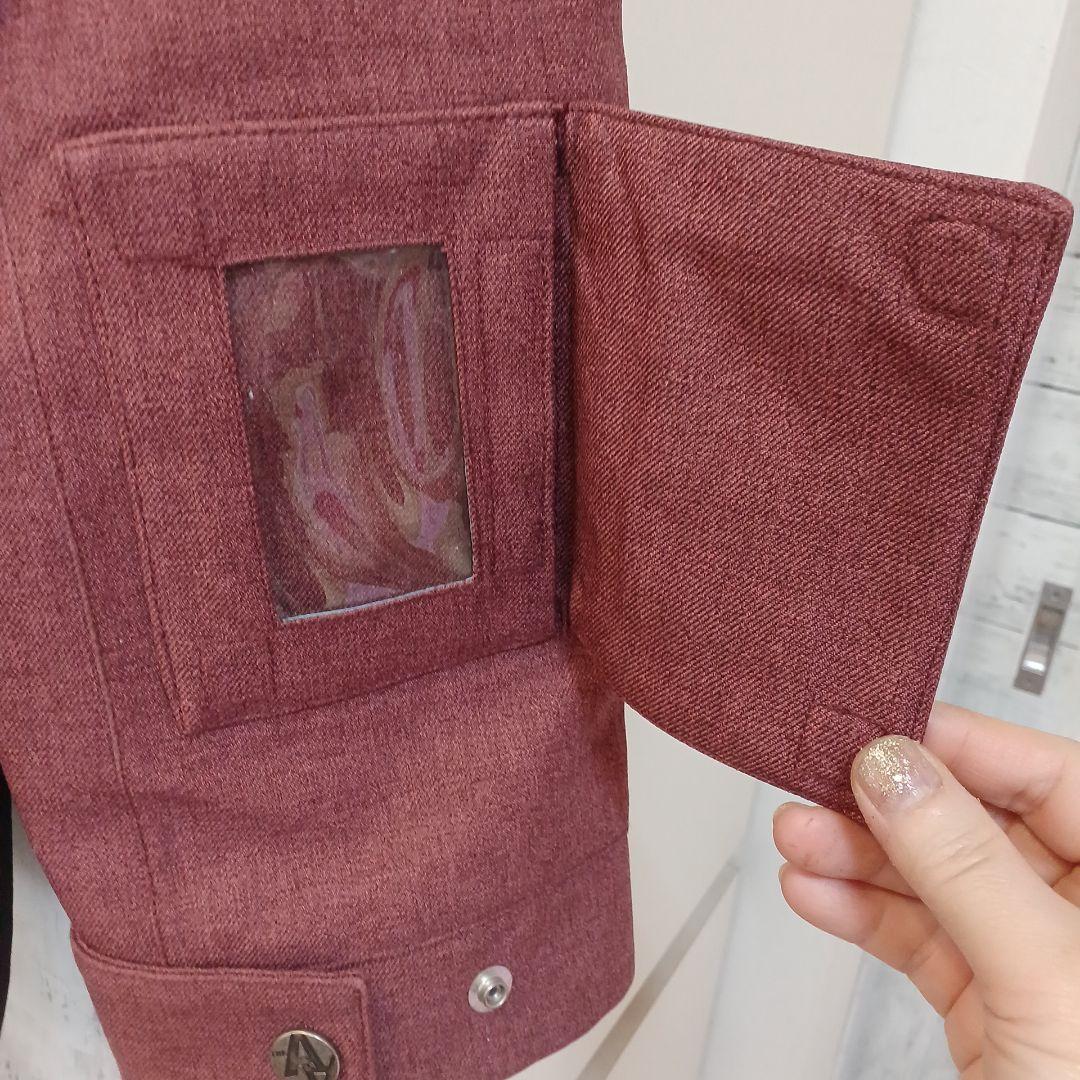 美品⭐ダブルエーハードウェア赤みブラウン&ブラック2色使い⭐Sサイズ(大きめ)