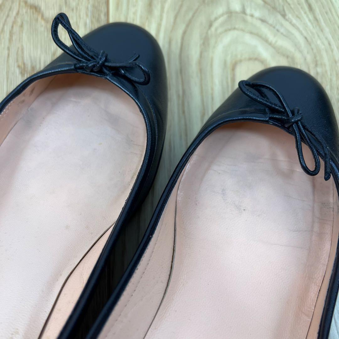 クリスチャンルブタン マルシアヴァラ レザー リボン付 パンプス 35.5 黒