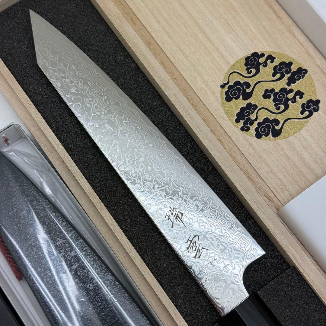 【新品】瑞雲 ペティーナイフ150mm 関兼次 100周年記念モデル（木鞘付き）