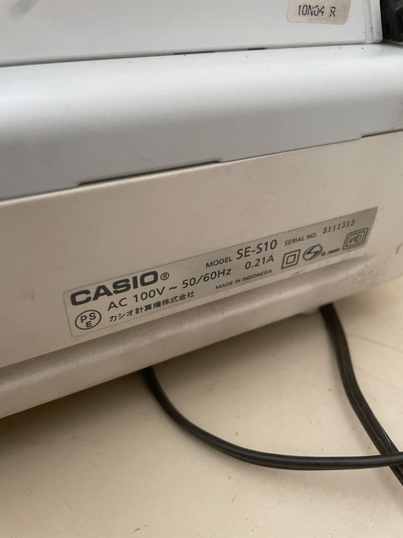 訳あり！通電確認済み　CASIO 電子レジスター SE-S10