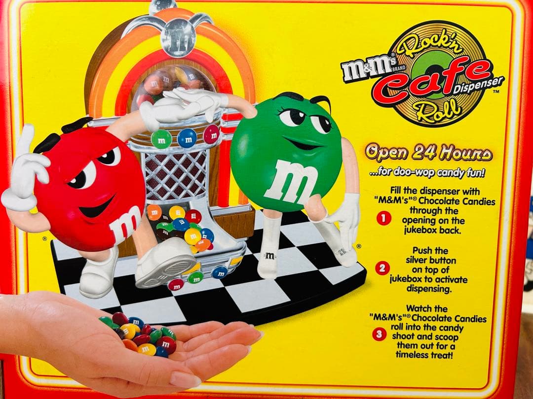 アメコミ m&m's JUKEBOX ROCK'N'ROLLCAFE dispenser
