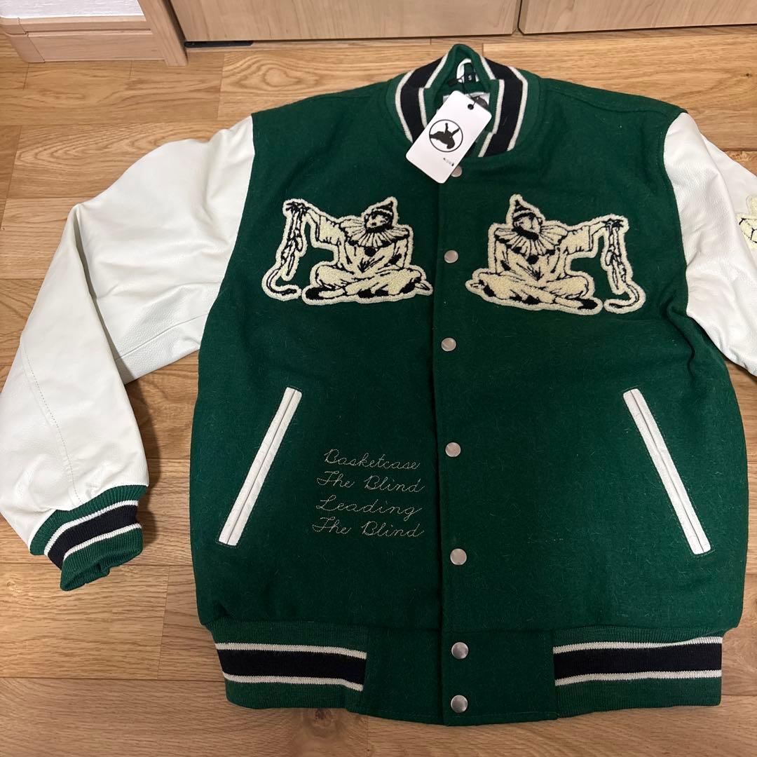 新品未使用 Basketcase JKT 緑色スタジャン