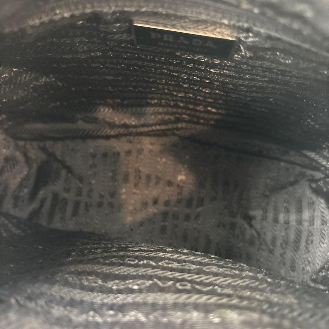 【極美品】PRADA プラダ ショルダーバッグ 三角ロゴ ナイロン フラップ