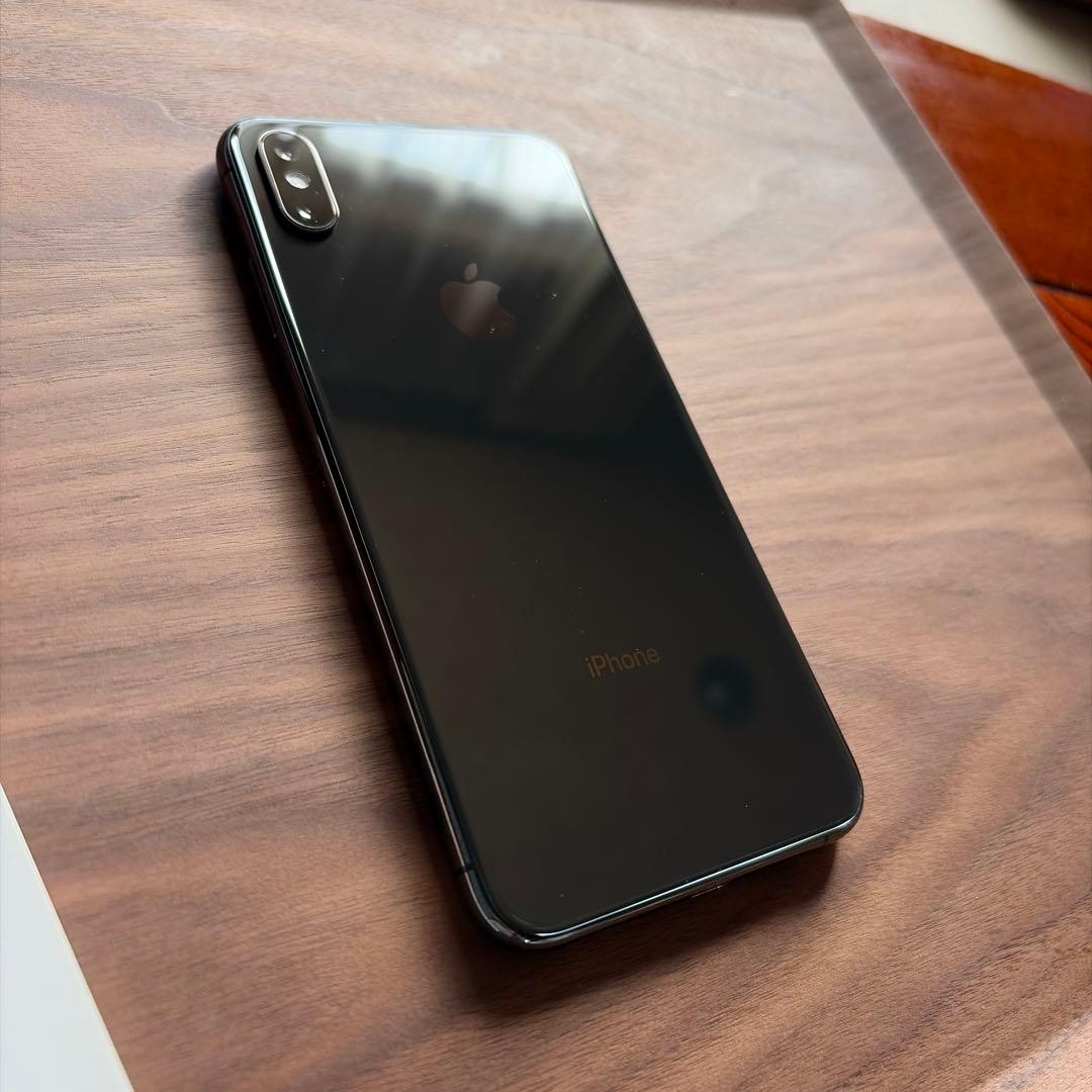 Apple iPhone XS MAX 256GB 付属品有 スペースグレイ黒