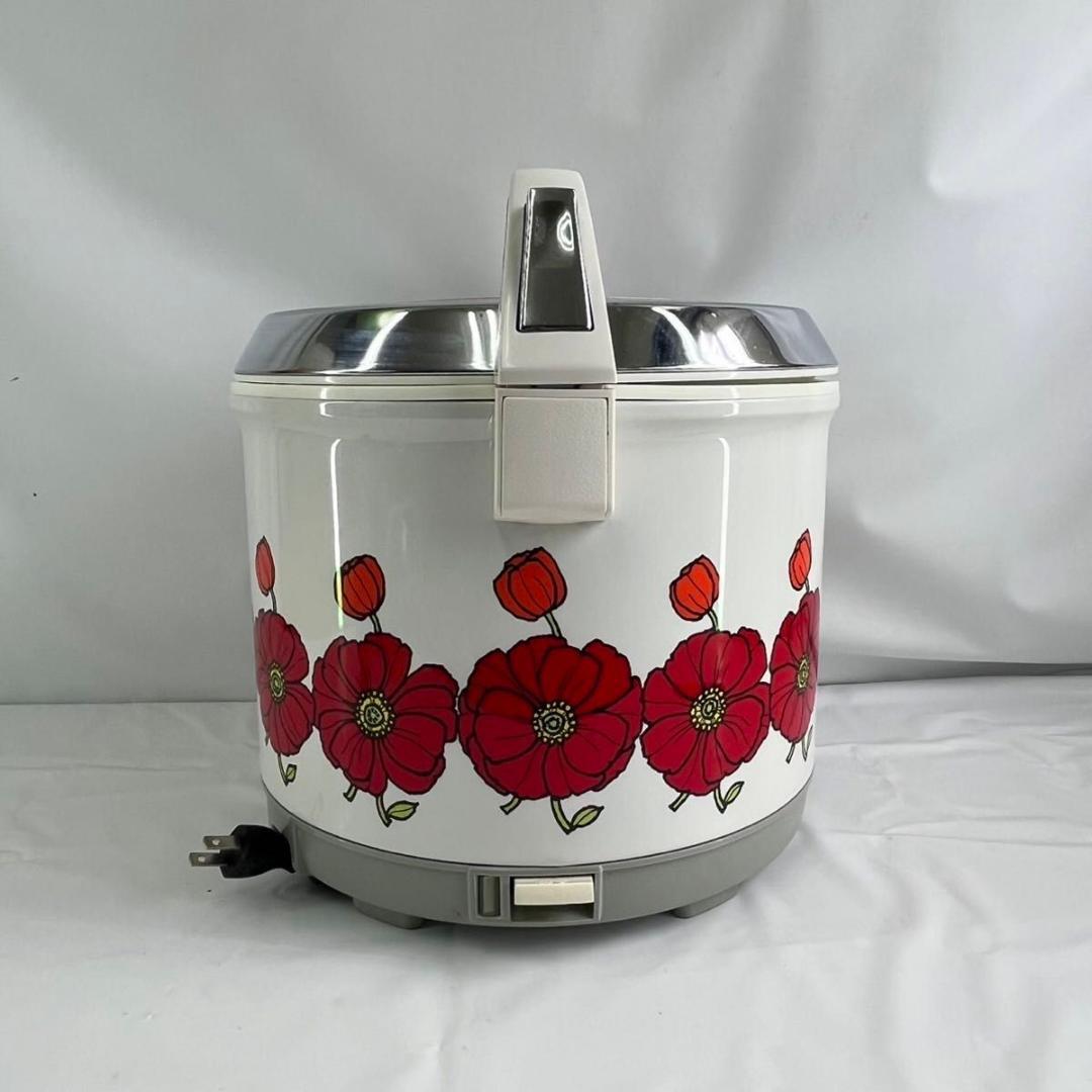 【未使用品】 昭和レトロ タイガー 電子ジャー 花柄 保温ジャー